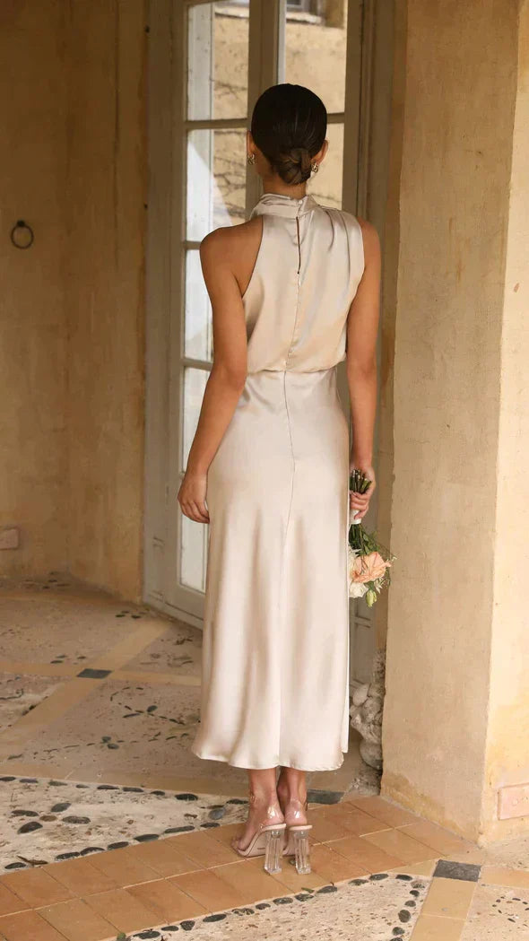 Women's Elegant Formal Dress with Neckholder Design 2