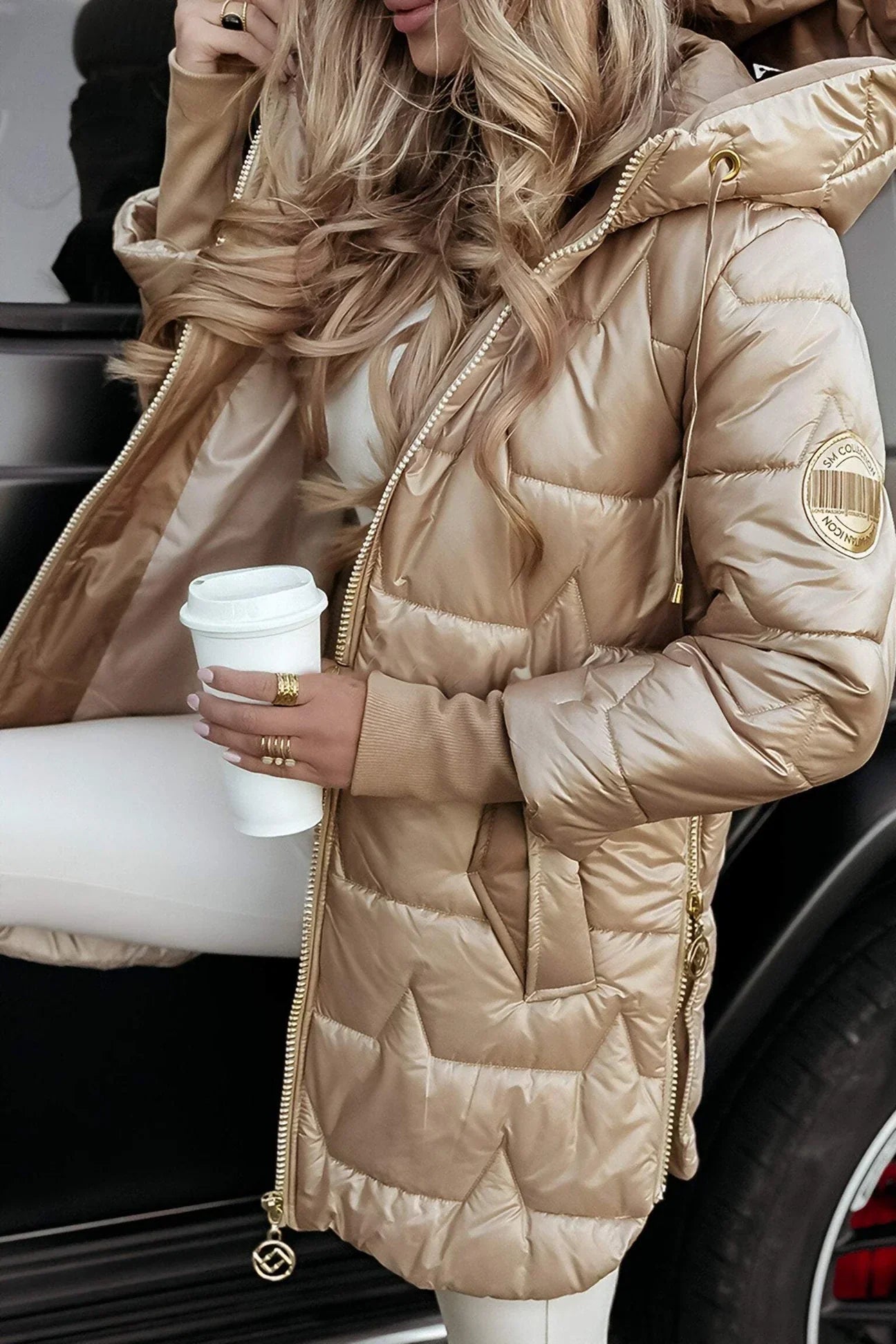 Women's Elegant Winter Coat with Hood 6