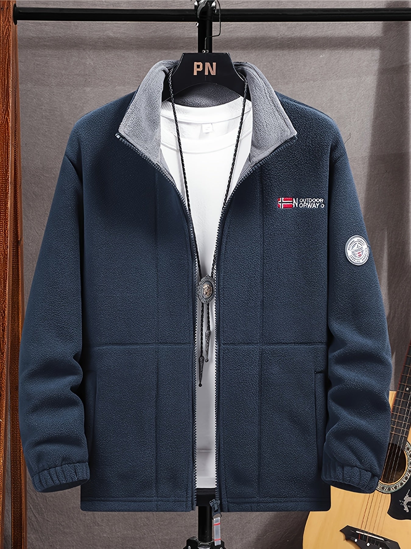 Women's Fleece Jacket with High Collar for Outdoor Activities 2