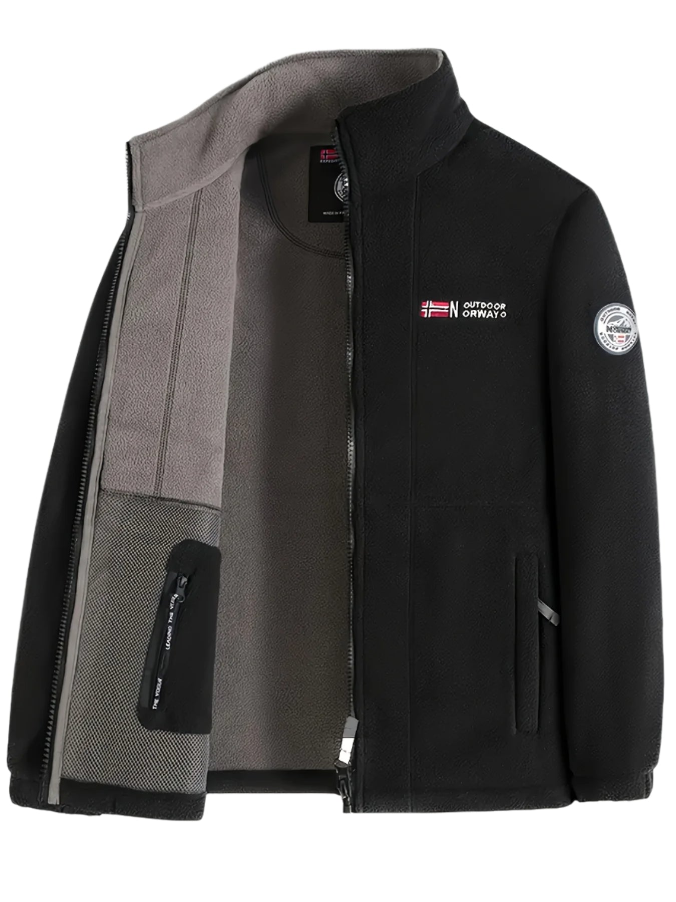 Women's Fleece Jacket with High Collar for Outdoor Activities 9