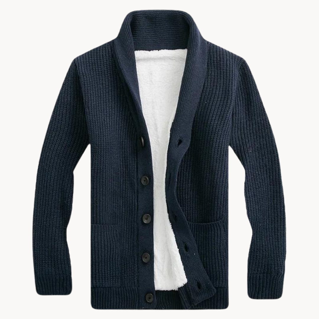 Women's Fleece Shawl Collar Cardigan 2