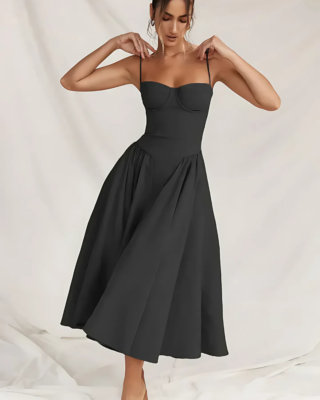 Women's Flowy Midi Dress for Summer Casual Outings 13