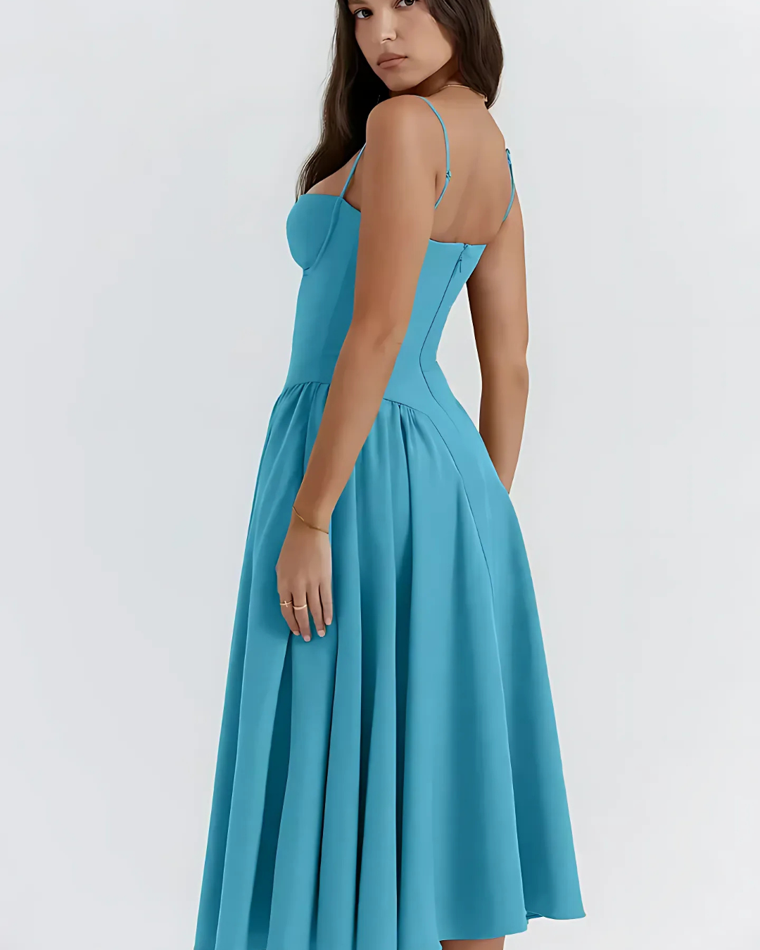 Women's Flowy Midi Dress for Summer Casual Outings 14