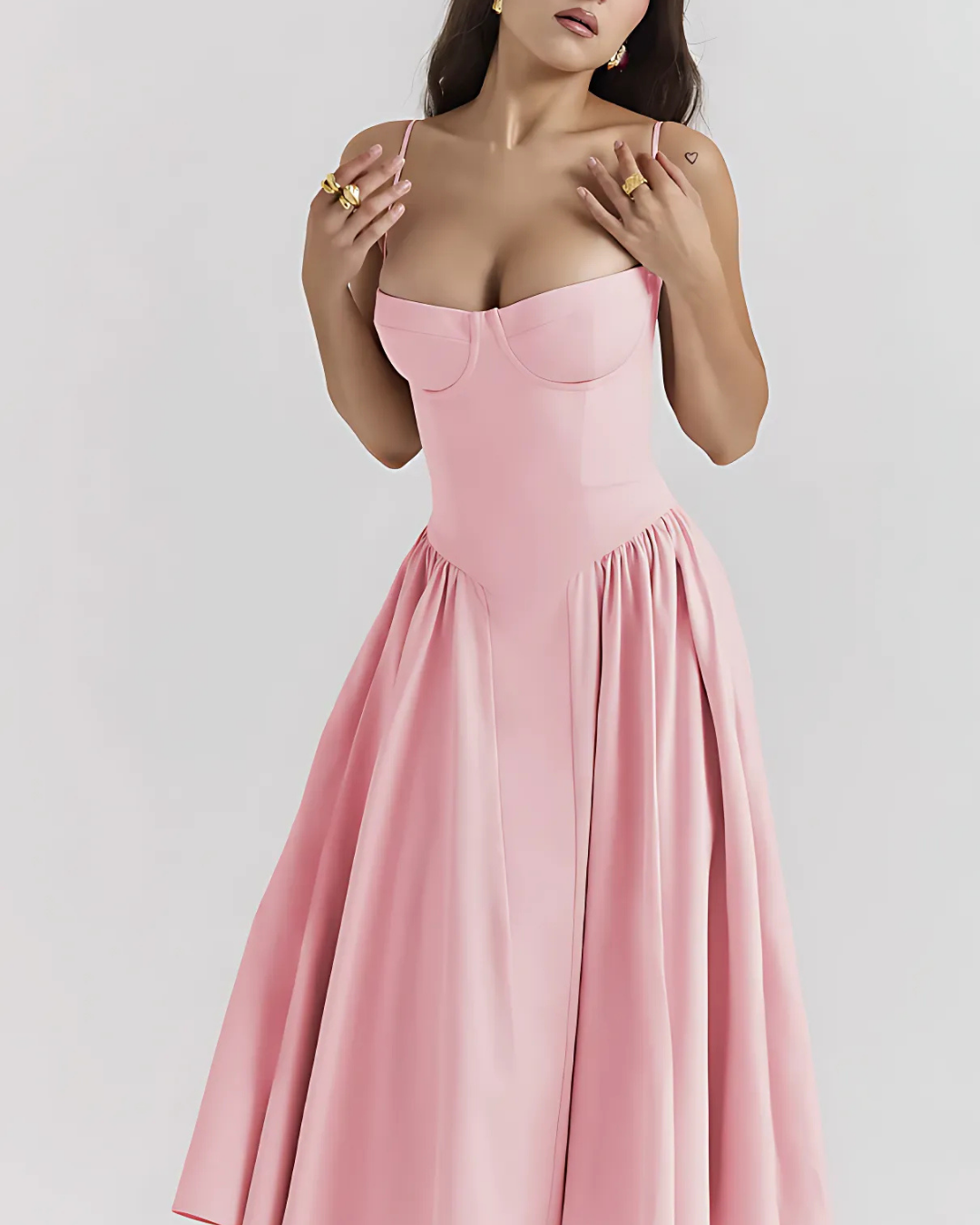 Women's Flowy Midi Dress for Summer Casual Outings 6