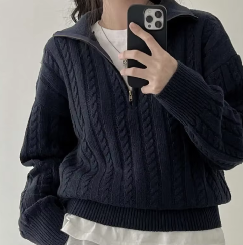 Women's Half Zip Pullover Sweater 3