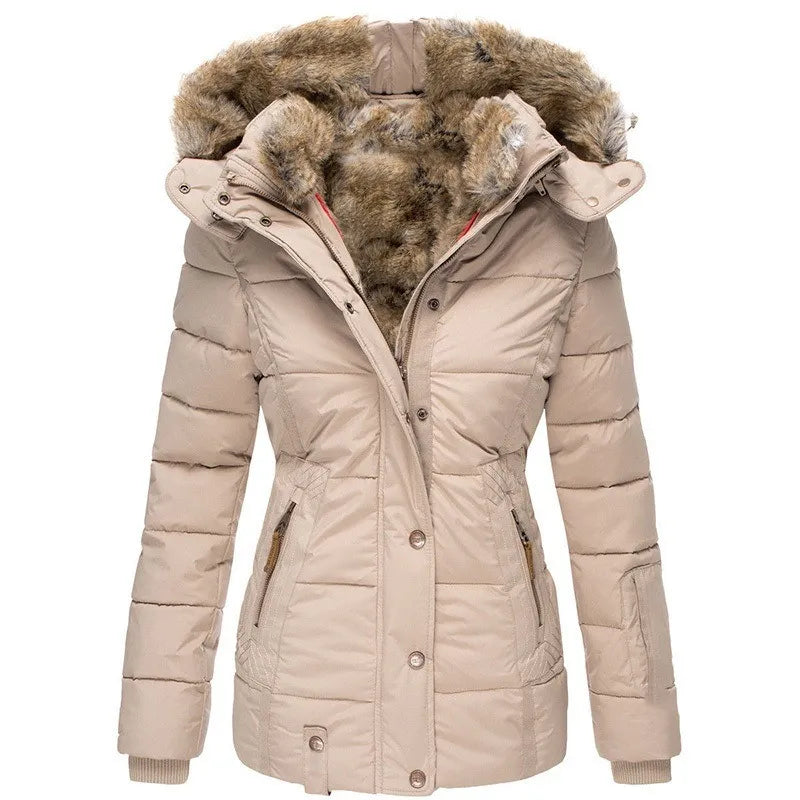 Women's Hooded Faux Fur Winter Coat 2