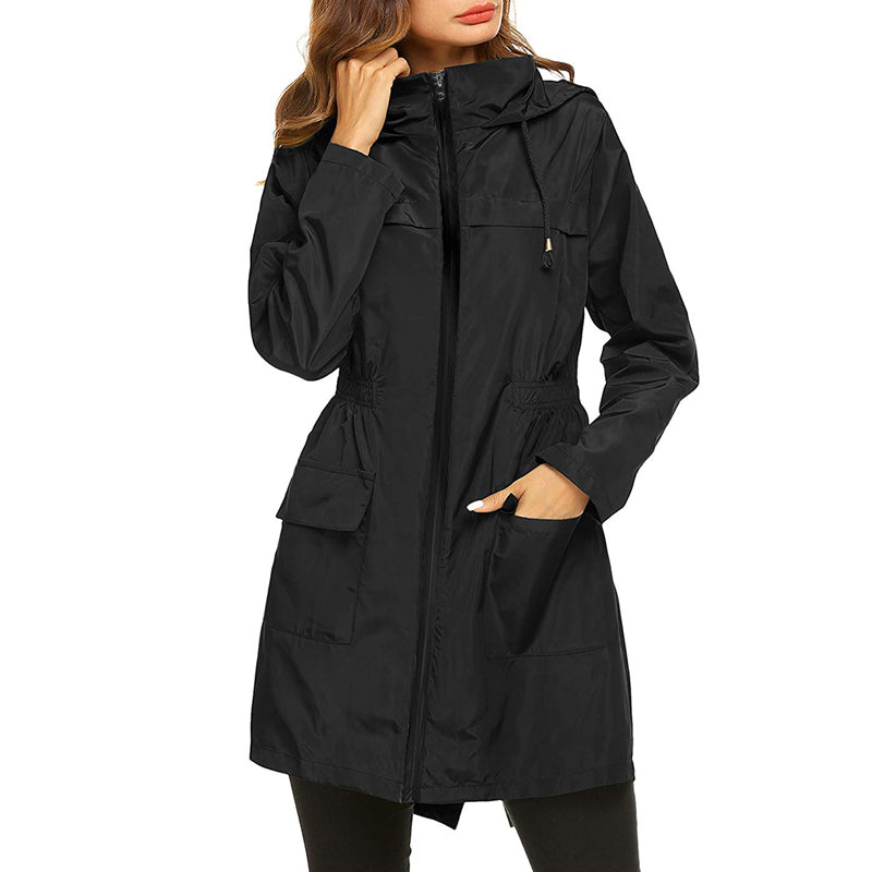 Women's Lightweight Raincoat with Tailored Design 0