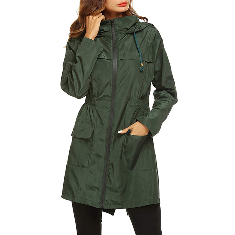 Women's Lightweight Raincoat with Tailored Design 1