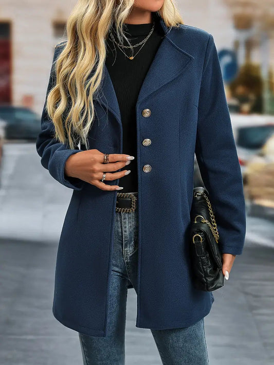 Women's Long Winter Coat - Elegant Design for Cold Weather 0