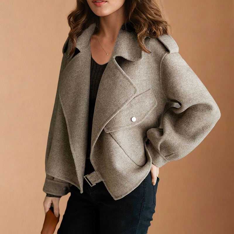 Women's Long Wool Coat for Winter Elegance 1