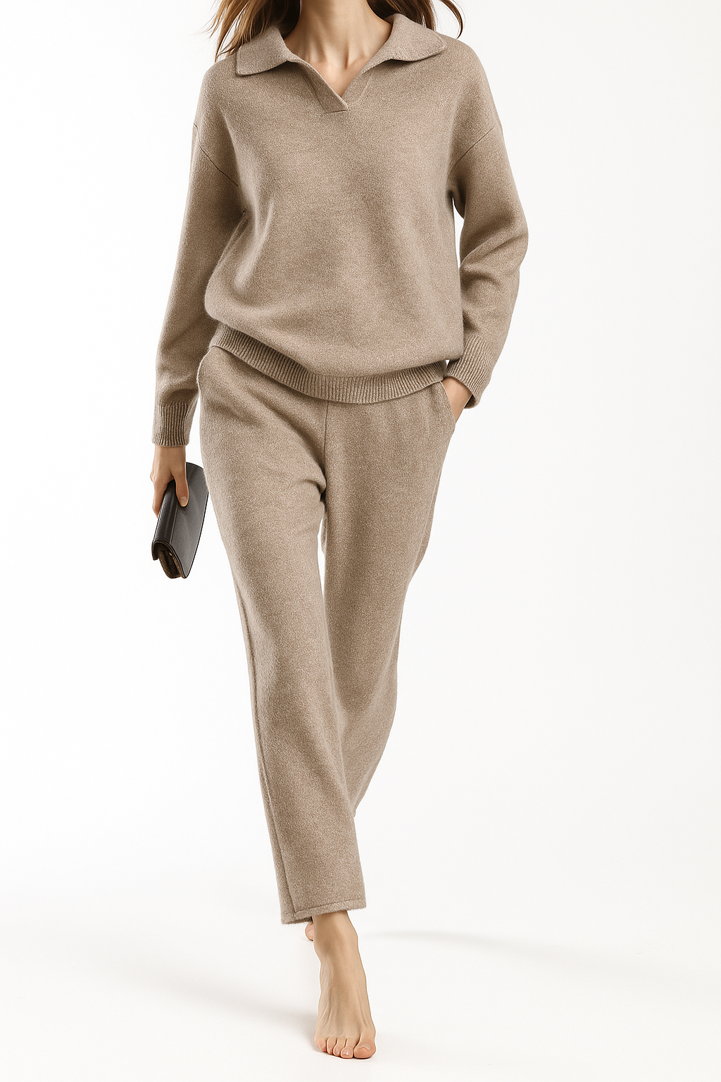 Women's Loungewear Polo Knit Set 0