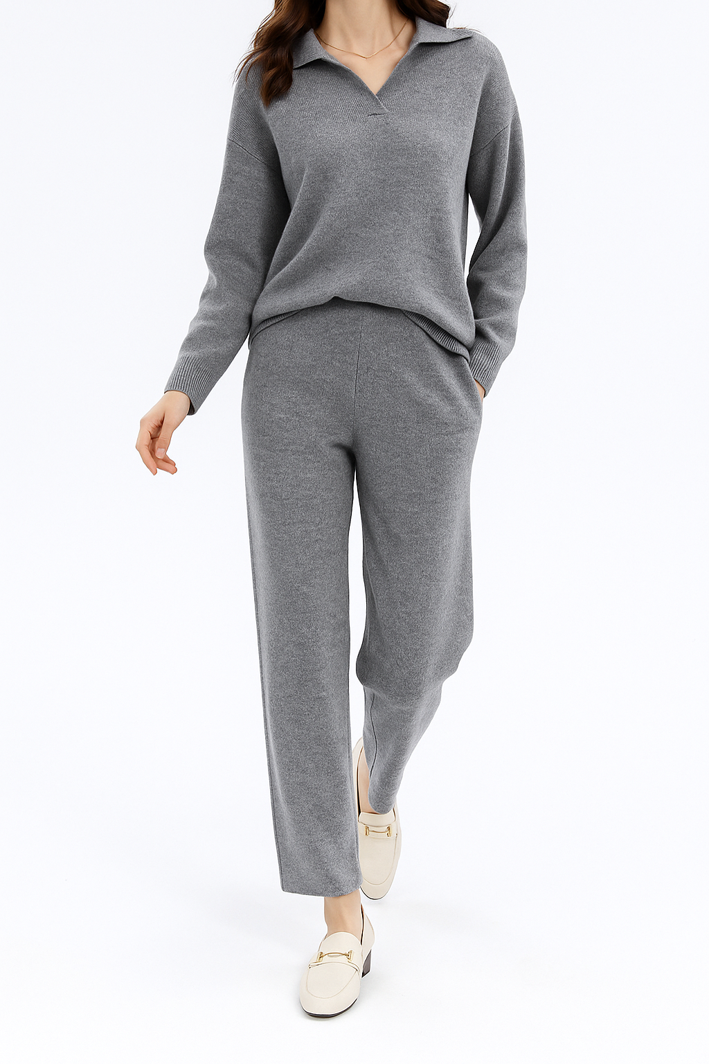 Women's Loungewear Polo Knit Set 5