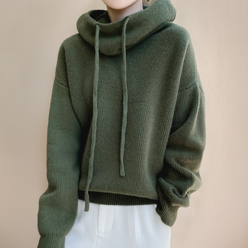 Women's Merino Wool Turtleneck Sweater 1