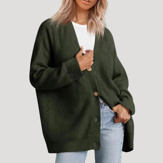 Women's Oversized Chunky Knit Cardigan Sweater 0