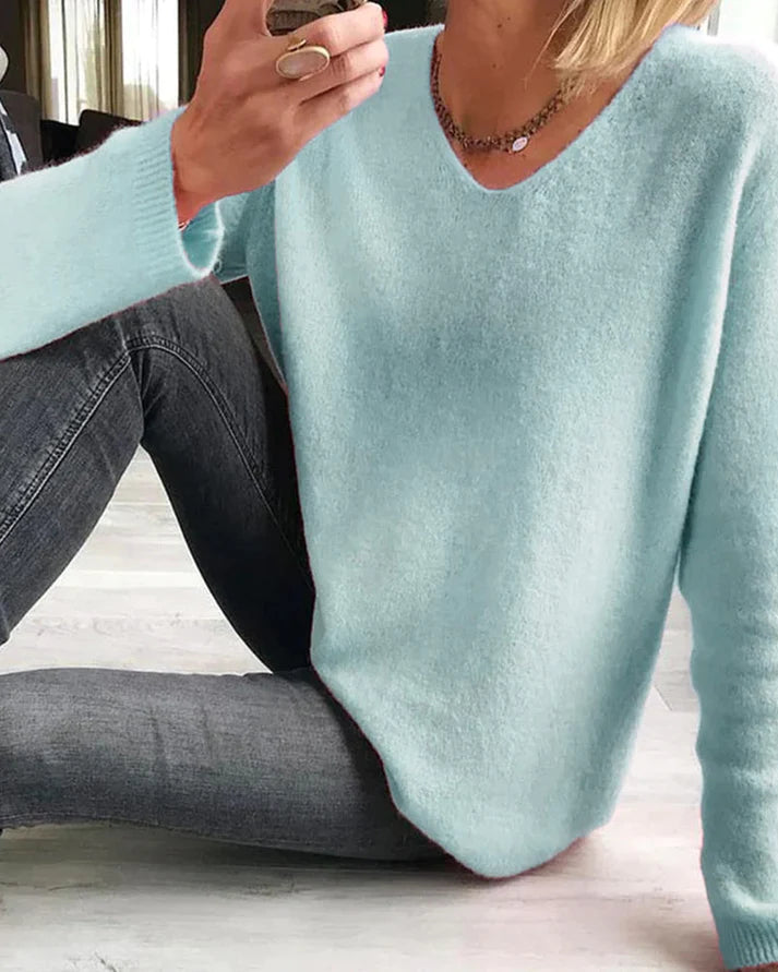 Women's Oversized Long Sleeve Sweater 4