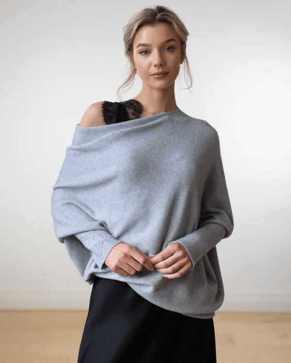 Women's Oversized Off Shoulder Sweater 0
