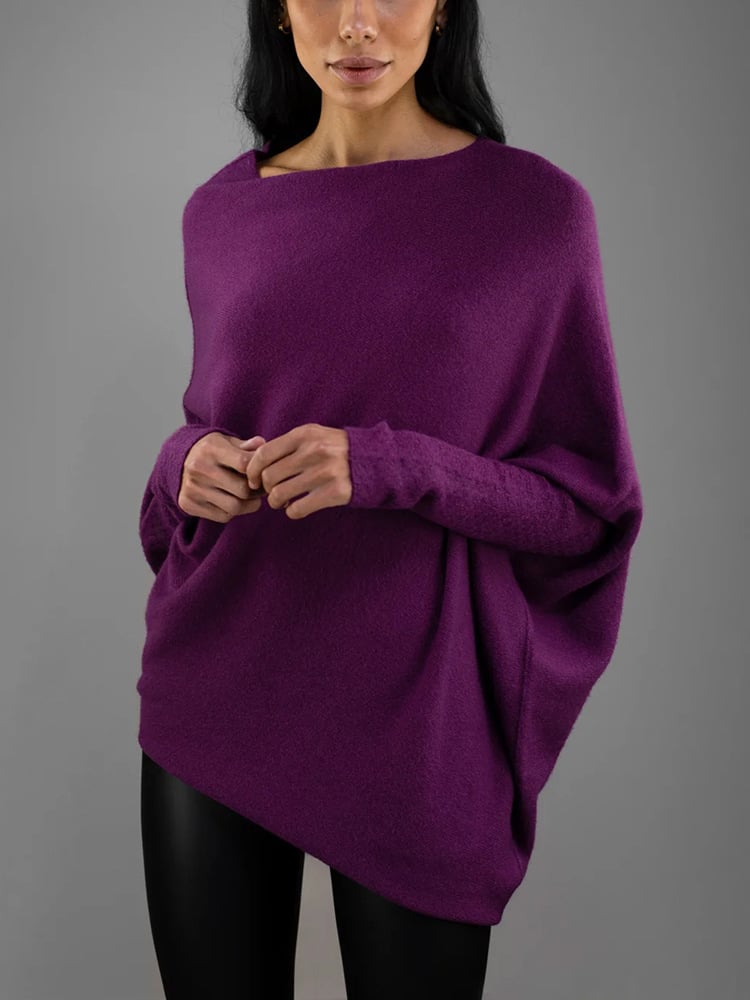 Women's Oversized Off Shoulder Sweater 10