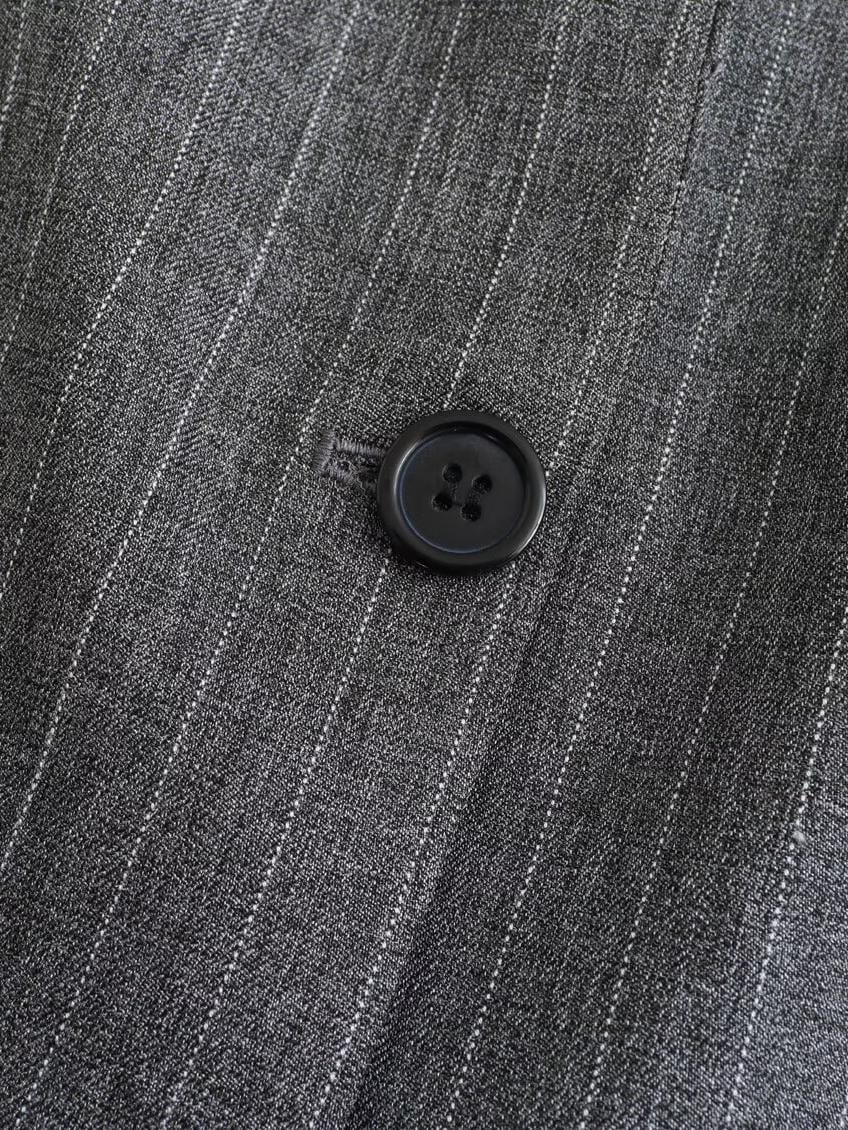 Women's Oversized Pinstripe Blazer with Two Buttons 3