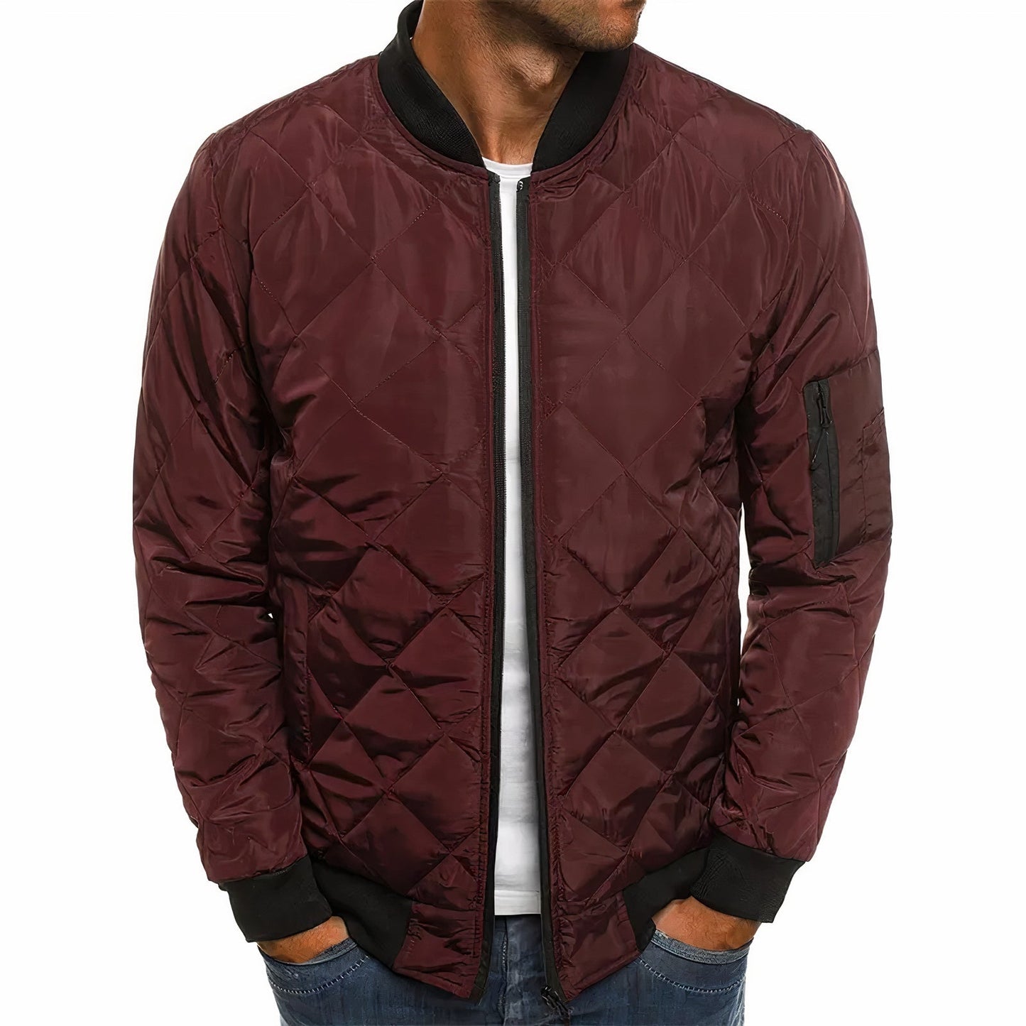 Men's Quilted Jacket for Spring