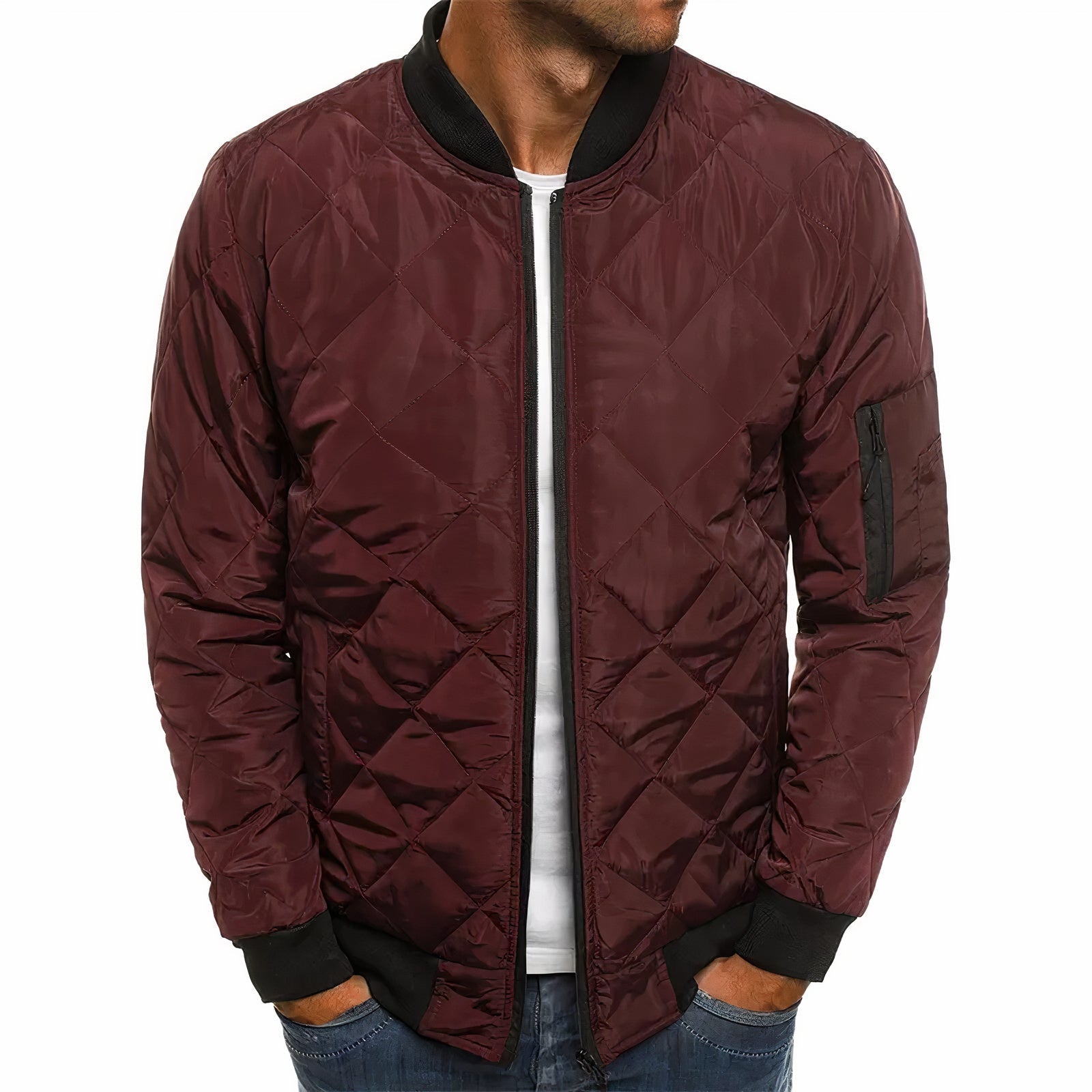 Men's Quilted Jacket for Spring