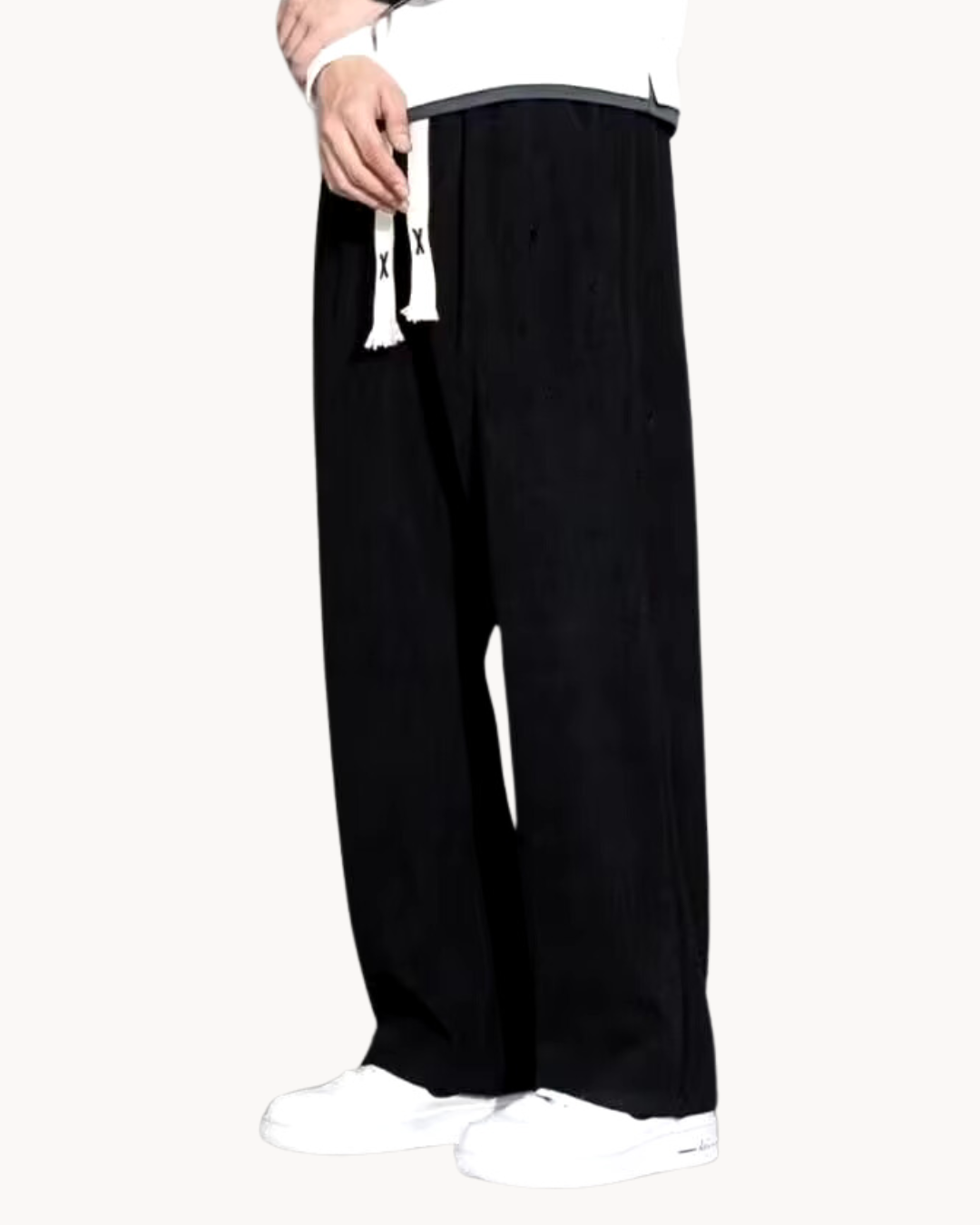 Women's Relaxed Corduroy Pants with Drawstring Waist 5