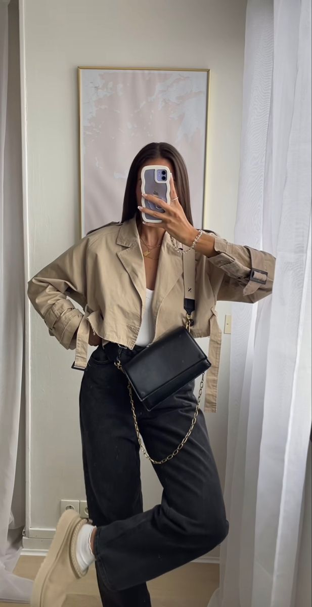 Women's Short Trench Coat - Stylish Transitional Outerwear