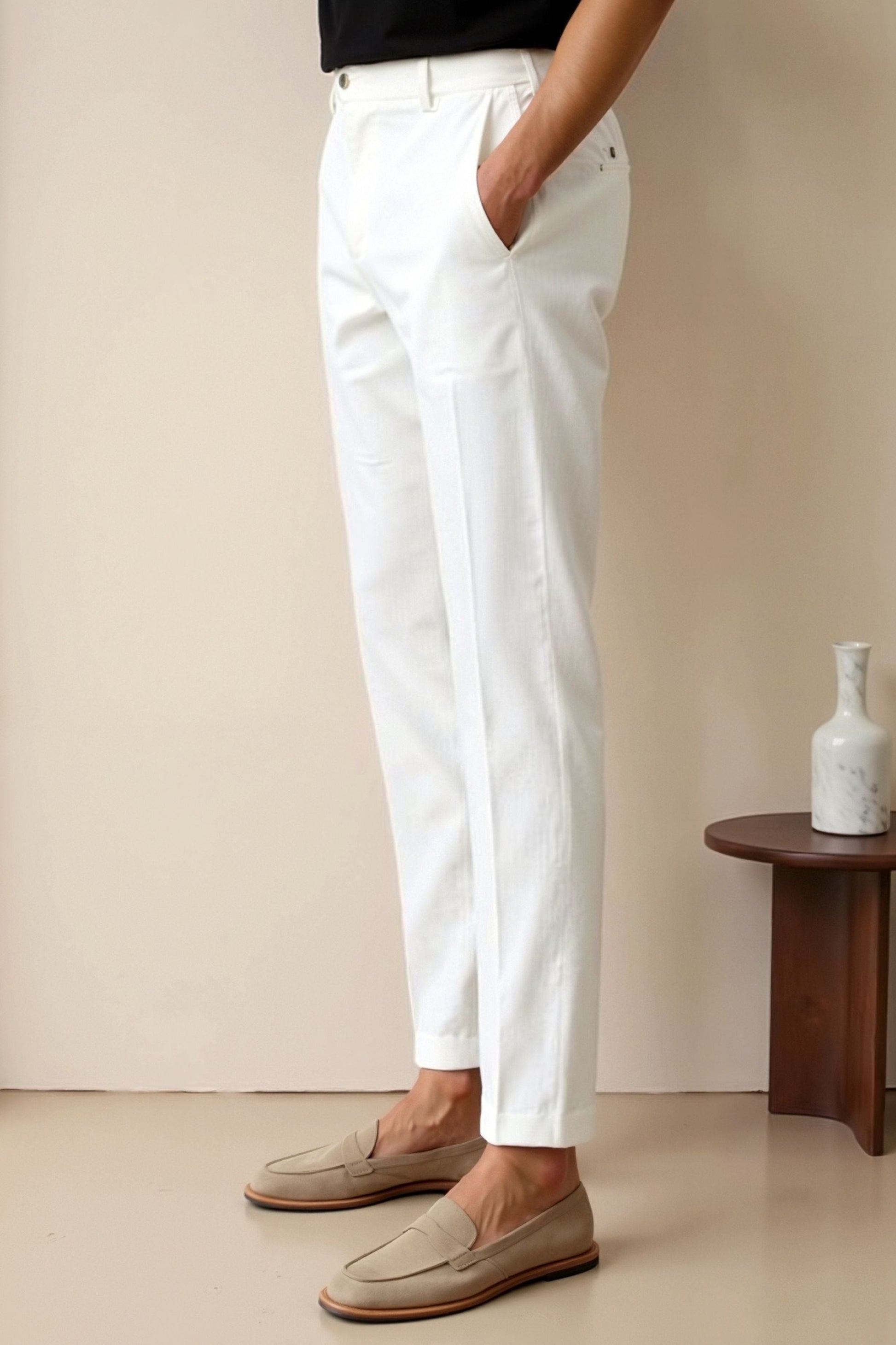 Women's Slim Ankle Trousers for Casual and Polished Looks 4