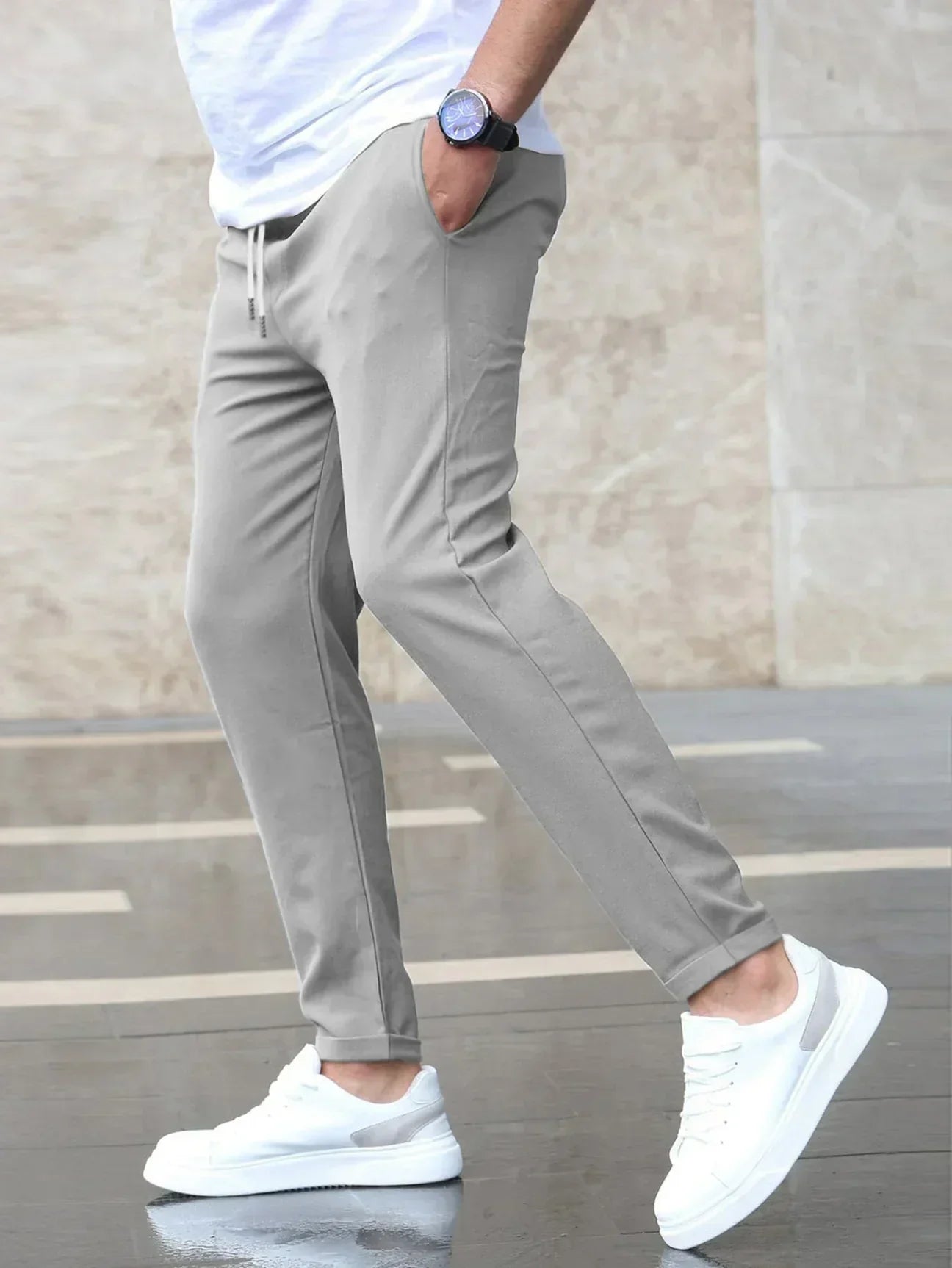 Women's Stretch Trousers - Premium Comfort Black Pants