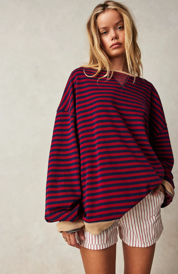 Women's Striped Sweater - Chic & Comfortable Design