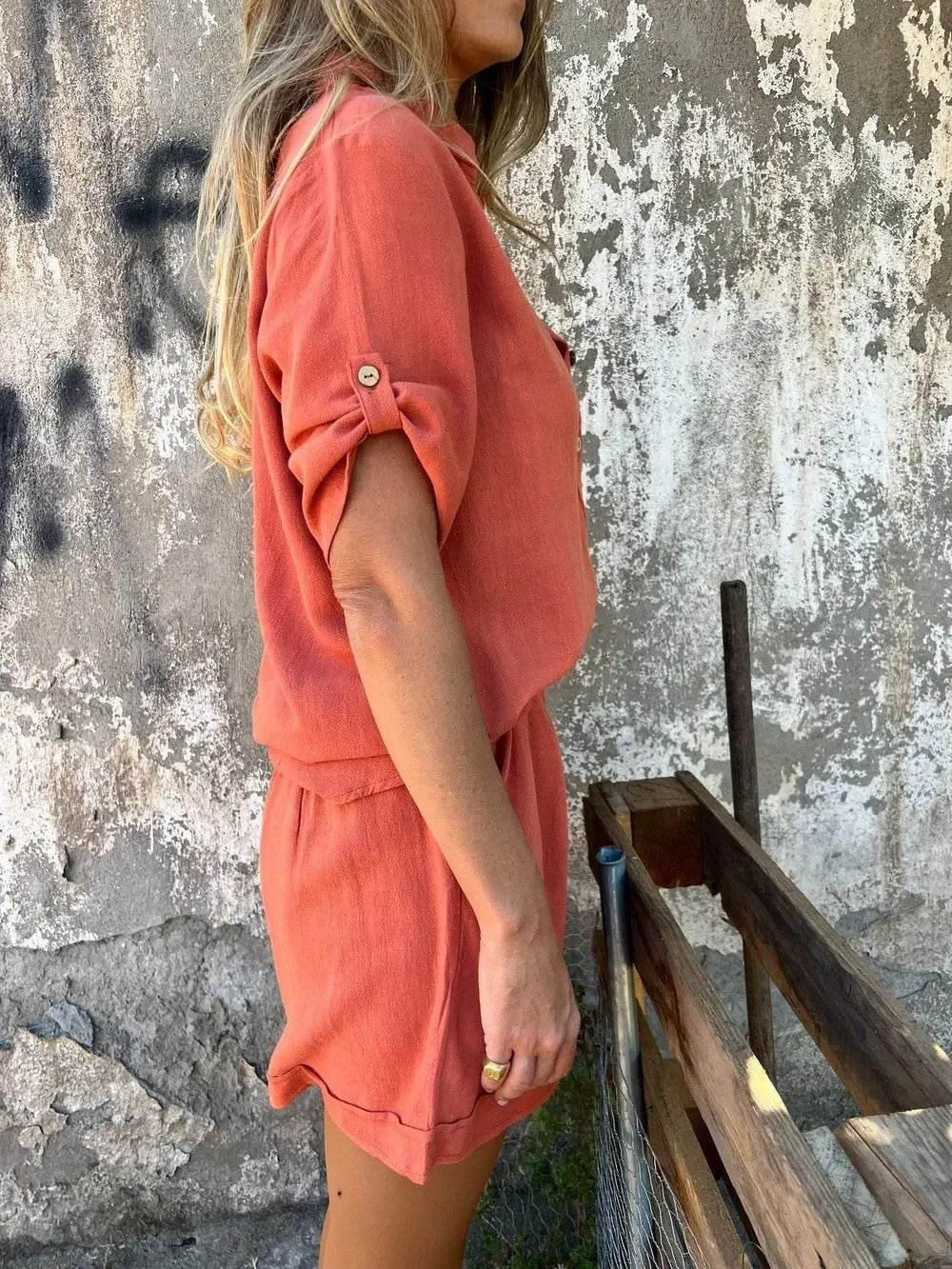 Women's Summer Blazer and Shorts Set 1