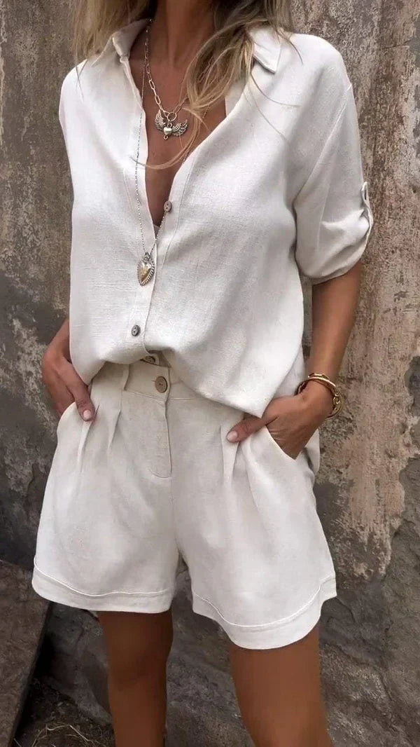 Women's Summer Blazer and Shorts Set 7