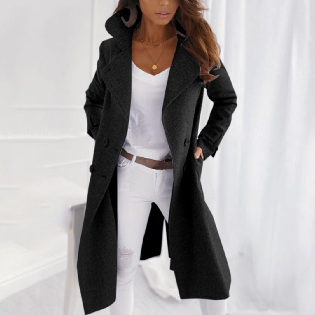 Women's Trench Coat - Elegant Long Design for Stylish Comfort 3