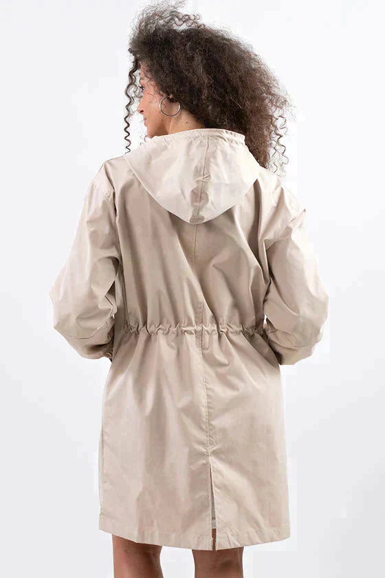 Women's Waterproof Jacket with Hood and Buttons 3