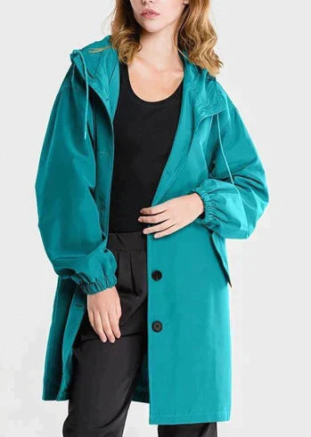 Women's Waterproof Jacket with Hood and Buttons 8