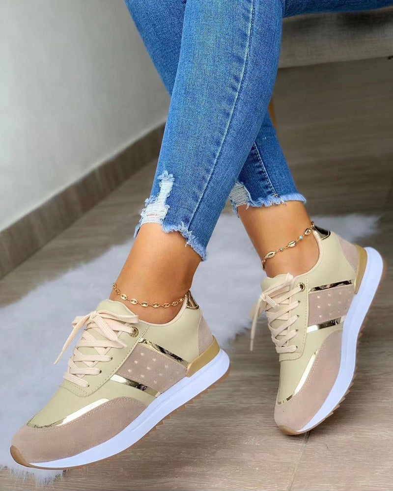 Women's Wedge Sneakers - Casual Trainers for Everyday Wear 2