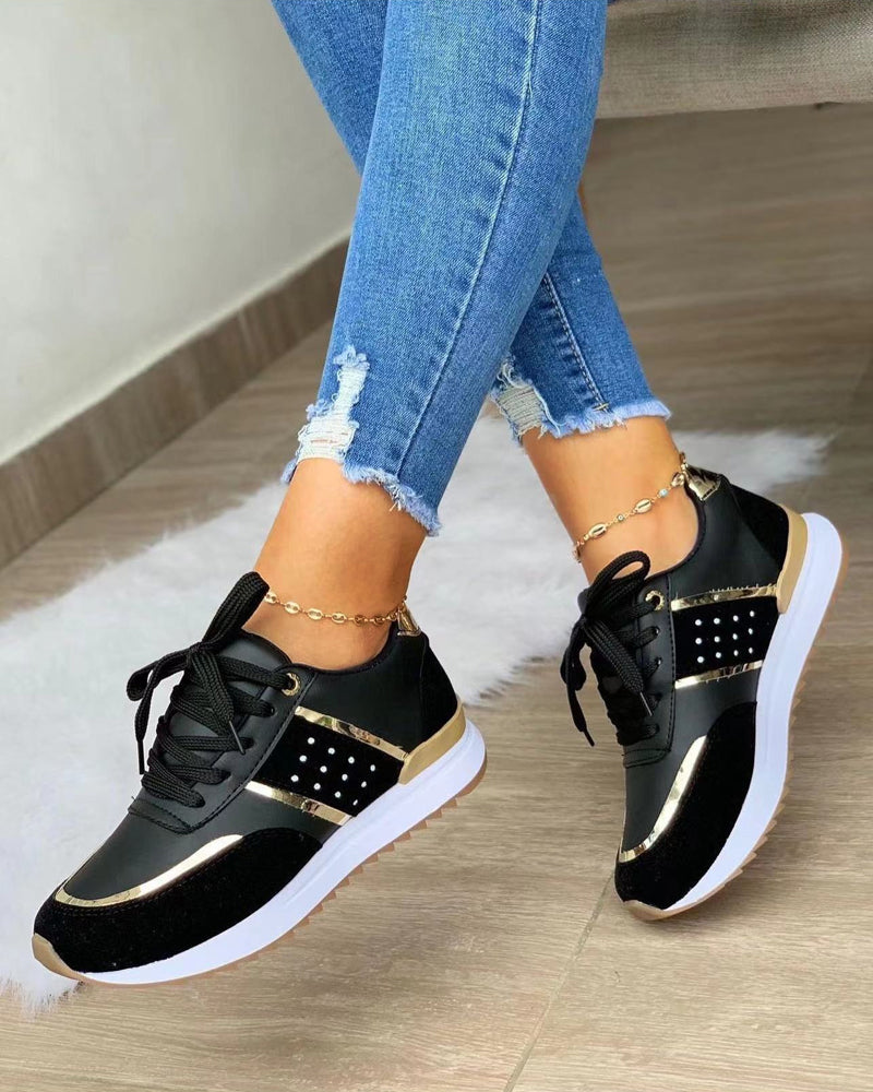 Women's Wedge Sneakers - Casual Trainers for Everyday Wear 3