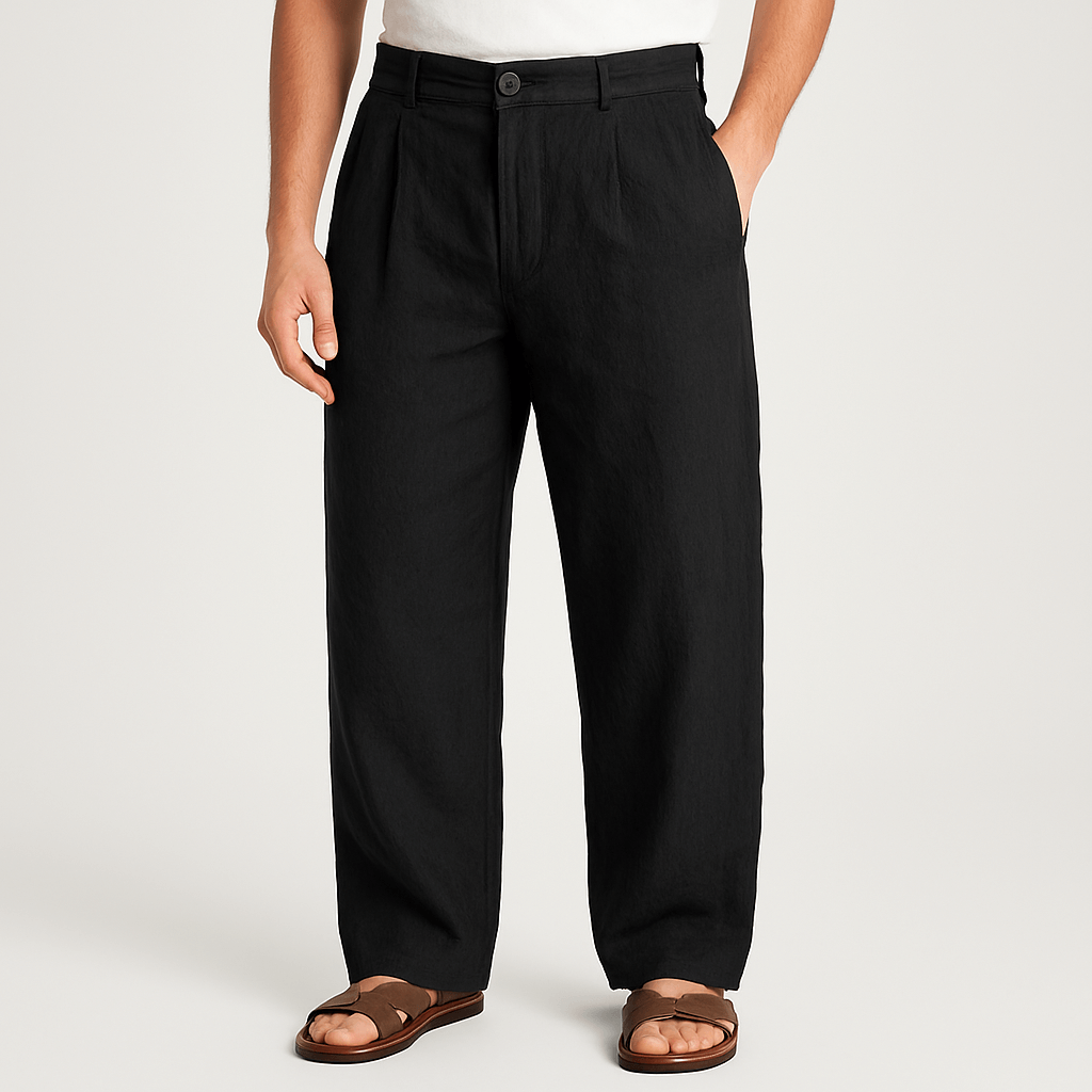 Women's Wide Leg Linen Trousers 4