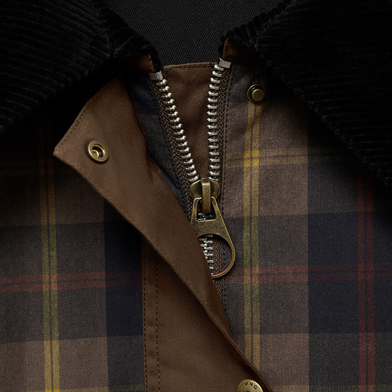 Women's Winter Checkered Jacket with Soft Collar 6