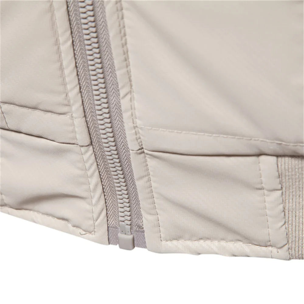 Women's Winter Jacket with Adjustable Hood and Pockets