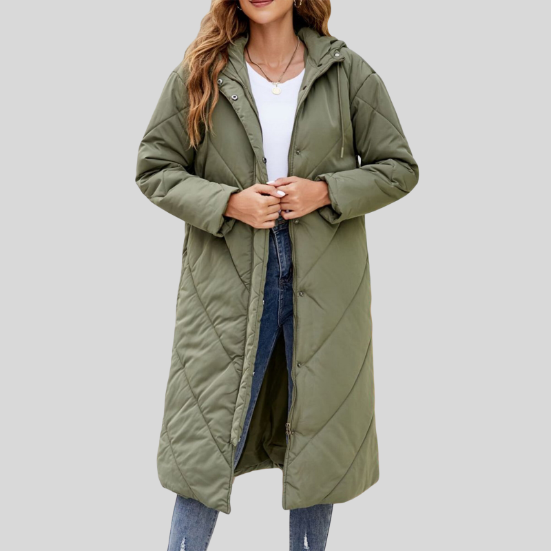 Women's Winter Jacket with Hood - Stylish and Warm 0