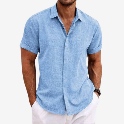 Men’s Linen Short Sleeve Shirt – Summer Style