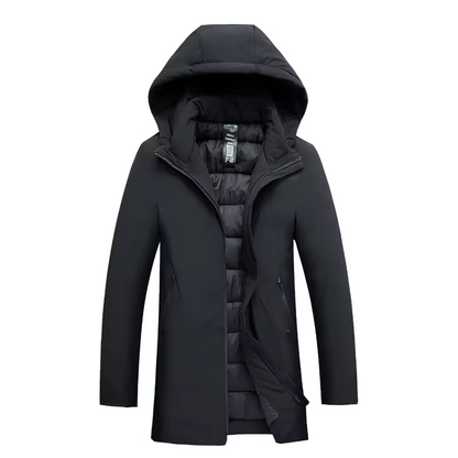 Men's Elegant Warm Winter Jacket with Hood