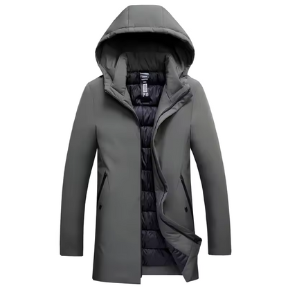 Men's Elegant Warm Winter Jacket with Hood