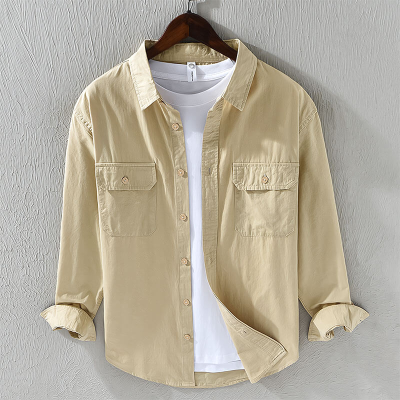 Kieran | Chemise Décontractée en Coton Homme-1