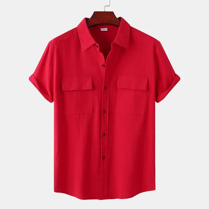 Men's Cotton Linen Blend Summer Shirt