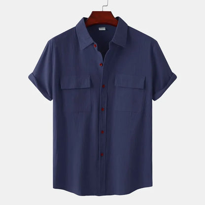Men's Cotton Linen Blend Summer Shirt