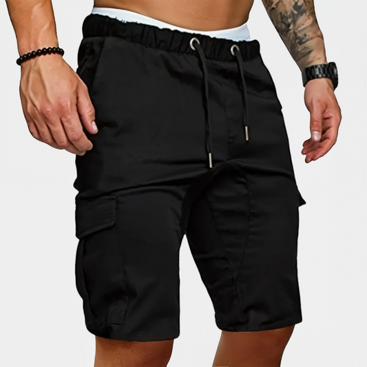 Men's Athletic Beach Shorts with Elastic Waistband 0
