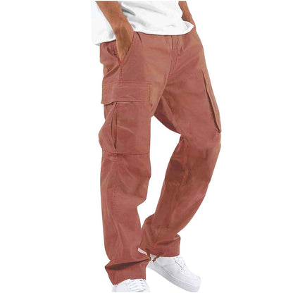 Men's Black Cargo Pants with Versatile Style and Pockets