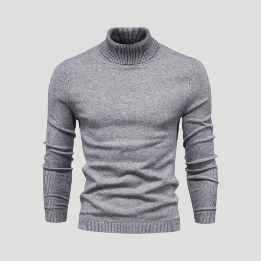 Men's Black Knit Turtleneck Jumper 5