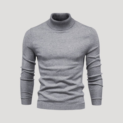 Men's Black Knit Turtleneck Jumper 5
